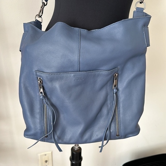 Vince Camuto Mekhi Tote 100% genuine leather blue Crossbody/shoulder bag - Picture 3 of 16
